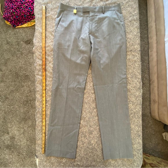 Banana Republic Other - Banana Republic Tailored Slim Fit Gray Wool Pants Men’s 33x34